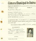 Registo de matricula de carroceiro de 2 ou mais animais em nome de Elvira Duarte, moradora em Galamares, com o nº de inscrição 2086.
