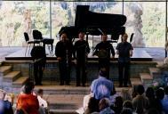 Concerto de Pedro Burmester / Pedro Ribeiro / António Saiote / Hugues Kesteman / Abel Pereira, na Quinta da Piedade, durante o Festival de Música de Sintra.