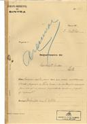 Ampliação de moradia nas Mercês  em nome de Luís António Cardoso, com o Processo nº OB 436/1921, com a licença de construção nº 247 de 14/10/1921.