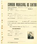 Registo de matricula de cocheiro profissional em nome de Álvaro Sobreira Rodrigues, morador no Cacém, com o nº de inscrição 686.