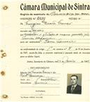Registo de matricula de carroceiro de 2 ou mais animais em nome de Francisco Duarte Franco, morador em Gouveia, com o nº de inscrição 2039.