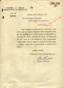 Circular do Inspetor Geral dos Espetáculos, Óscar de Freitas,  ao Administrador do Concelho de Sintra, pedindo para ser acatado com rigor as disposições da portaria nº 7.239.