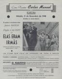Programa do filme "Elas Eram Irmãs" realizado por John Ford com a participação de James Mason e Phyllis Cal Vert.