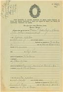 Provisão de casamento de Manuel Pedro Luís e Clarisse Félix.