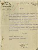 Ofício dirigido ao Administrador do Concelho de Sintra, proveniente do Engenheiro Chefe da Direção dos Serviços de Viação, Pinto Bastos, solicitando a apreensão da carta de condutor de automóveis pertencente a Abílio Caroco Casinhas, morador em Lameiras.