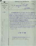 Ofício dirigido ao Administrador do Concelho de Sintra, proveniente do Presidente da Comissão Administrativa da Junta de Freguesia de Almargem do Bispo, informando que são verdadeiras as declarações feitas no questionário referentes ao capitão Luciano Ferreira Marques da Cunha, domiciliado no Sabugo.