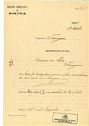 Ampliação de uma casa na Terrugem em nome de Cipriano da Silva com o Processo OB nº 468/1925, com a licença de construção nº 364 de 15/12/1925.