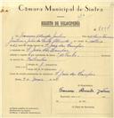 Registo de velocípede de marca Atlantic, com o nº 7894, em nome de Francisco Almeida Justino, morador em S. João das Lampas.
