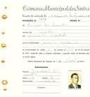 Registo de matricula de cocheiro profissional em nome de Rafael dos Santos, morador em Sintra, com o nº de inscrição 1222.