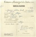 Registo de velocípede de marca Azur, com o nº 4668, em nome de Joaquim Antunes Simões, morador em Albogas.