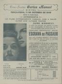 Programa do filme "Escrava do Passado" com a participação de Jane Russell, Louis Hayward, Faith Domergue e Kent Taylor.