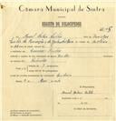 Registo de velocípede de marca Kreidler, com o nº 7105, em nome de Manuel Baleia Leitão, morador em Lameiras.