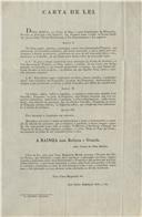 Circular dirigida ao presidente da Câmara Municipal de Belas proveniente de Pedro José de Oliveira, Secretário da Administração Geral de Lisboa, referente à carta de lei correspondente à cobrança de foros, censos, pensões e outros bens denominados próprios que pertenciam aos concelhos.