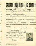 Registo de matricula de carroceiro 2 animais em nome de Ludgero António Pedro, morador em Alvarinhos, com o nº de inscrição 1617.