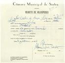 Registo de velocípede de marca Nacional, com o nº 8528, em nome de José Carlos de Sousa Luís, morador em Baratã.