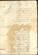 Carta de execução de sentença cível para arrematação do castanhal do Espogeiro, termo do Vale de Colares, a favor de Custódio José Bandeira na qual foram executados Francisco Xavier da Silva e sua mulher Teresa Rosa de Jesus.