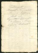 Testamento de Manuel Figueiredo, primo de Afonso Dique, no qual lega a este a Quinta de Barra e Barra e estipula que o seu herdeiro satisfaça as tornas da Quinta do Vinagre para com Afonso Dique.