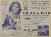 Programa do filme "Querida Ruth" com a participação de Joan Caufield, William Holden, Mona Freeman, Edward Arnold e Billy de Wolfe.