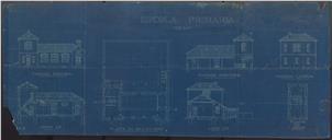 Escola de primária oficial de Colares segundo projeto-tipo do arquiteto Adães Bermudes.