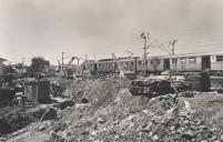 Construção da passagem inferior rodoviária em Algueirão, Mem Martins.