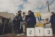 Rui Pereira, vereador da Câmara Municipal de Sintra, durante a entrega de troféus aos participantes da corrida "Fim da Europa".