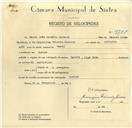 Registo de velocípede de marca Raio, com o nº 9755, em nome de Mário João Ribeiro Moreira, morador em Queluz.
