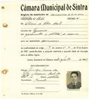 Registo de matricula de carroceiro de 2 ou mais animais em nome de Silvério da Silva Costa, morador em Eguaria, com o nº de inscrição 2336.