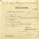 Registo de velocípede de marca Raio com motor Cuciolo, com o nº 5976, em nome da Firma Bramonte Lda, com sede em S. Pedro de Sintra.