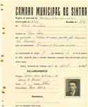 Registo de matricula de carroceiro 2 ou mais animais em nome de Alberto da Silva, morador em Dona Maria, com o nº de inscrição 1611.