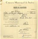 Registo de velocípede de marca Cycles Pombal, com o nº 6639, em nome de José Feiteira, morador em Paiões.