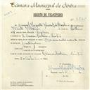Registo de velocípede de marca Olga com motor Cuciolo, com o nº 4875, em nome de Manuel Augusto Moreira Rato, Rua Câmara Pestana, Sintra.morador em 