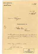 Construção de uma casa, em Lameiras, em nome de Artur Pais, com o Processo OB nº 427/1922, com a licença de construção nº 314 de 03/10/1922.
