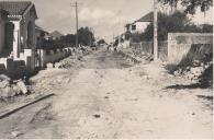 Rua Engenheiro Júlio Gomes da Silva no Algueirão antes das obras de requalificação.