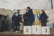 Rui Pereira, vereador da Câmara Municipal de Sintra, durante a entrega de troféus aos participantes da corrida "Fim da Europa".