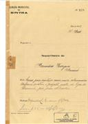 Construção de moradia em Massamá em nome de Bernardino Rodrigues, com o Processo nº OB 188/1922, com a licença de construção nº 156 de 21/06/1922.