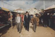 Presidente da Câmara Municipal de Sintra, Rui Silva, acompanhado pelo Vereador Cardoso Martins na Feira das Mercês.