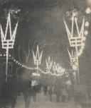 Decoração do recinto das festas de Nossa Senhora do Cabo Espichel na Freguesia de São Pedro de Sintra.