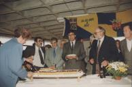 Rui Silva, presidente da Câmara Municipal de Sintra, no lançamento da 1.ª pedra das instalações dos Amigos de Queluz.