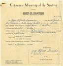 Registo de velocípede de marca Kreidler, com o nº 6762, em nome de Jorge Alfredo Francisco, morador em Linhó.