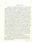 Carta de João Loureiro de Andrade sobre a ordem régia que este tinha para remeter para o Rio de Janeiro os efeitos e criados  da Casa Real.