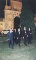 Comitiva de um evento em Seteais, com a presença do presidente da CMS, Dr. Fernando Seara.