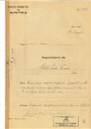 Ampliação de moradia na Rua Doutor Alfredo da Costa em Sintra em nome de António Inácio Francisco, com o Processo nº OB 553/1921, com a licença de construção nº 7 de 20/01/1922.