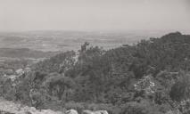 Vista parcial do Castelo dos Mouros em Sintra.