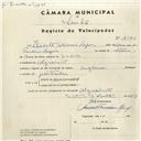 Registo de velocípede de marca Inglesa, com o nº 4380, em nome de Lisete Delicioso Lopes, morador em Algueirão.