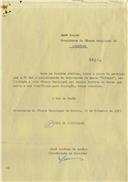 Registo de velocípede de marca Triumph, com o nº 6928, em nome de Benjamim Pinto da Costa, morador em Rua Dr. Alfredo Costa, Sintra.