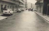 Ruas junto à estação das Mercês depois das obras de pavimentação.