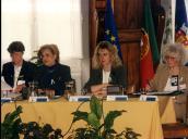 Reunião da FESU "mulheres, violência e segurança urbana", na sala da Nau, Palácio Valenças.