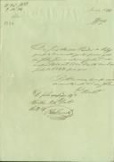 Atestado passado pelo Regedor Francisco António Raposo, da Paróquia de Almargem do Bispo, comprovando que José, filho de José Moreira, morador no lugar do Sabugo, trabalhava na lavoura com uma junta de bois e arado.