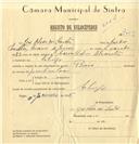 Registo de velocípede de marca Raio, com o nº 7419, em nome de José Alves dos Santos, morador em Sabugo.