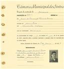 Registo de matricula de carroceiro em nome de Maria da Conceição Santana Polido, moradora em Alvarinhos, com o nº de inscrição 1793.